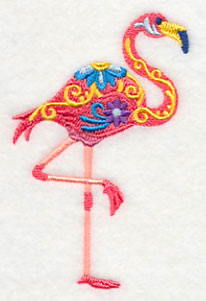 Flower Power Flamingo