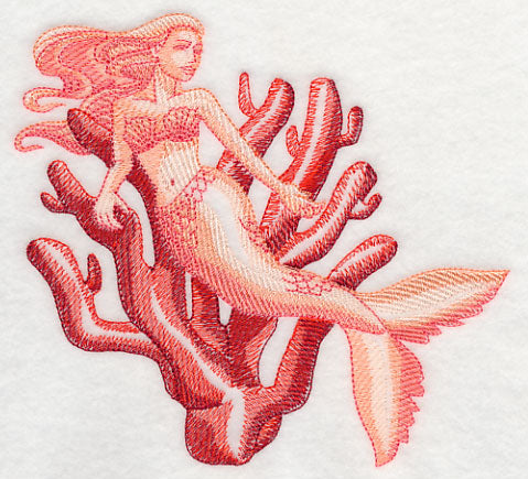 Mermaid and Coral Sketch