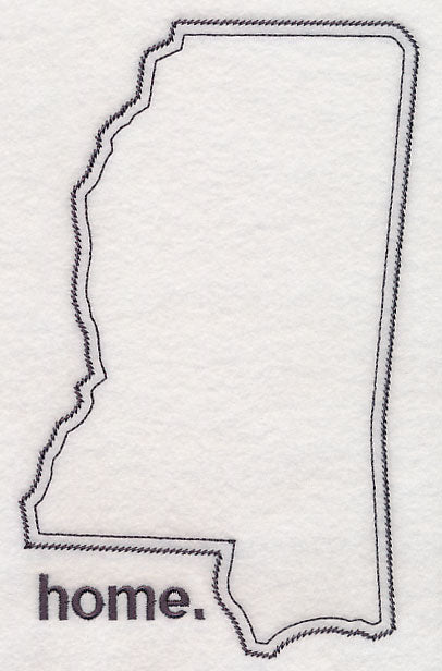 Mississippi Outline (Vintage)