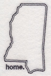 Mississippi Outline (Vintage)