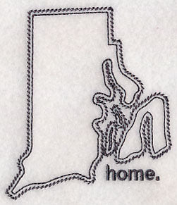 Rhode Island Outline (Vintage)