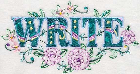 Write with Vintage Flower Fade