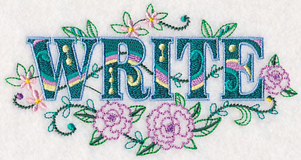 Write with Vintage Flower Fade