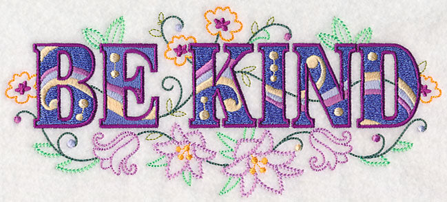 Be Kind with Vintage Flower Fade