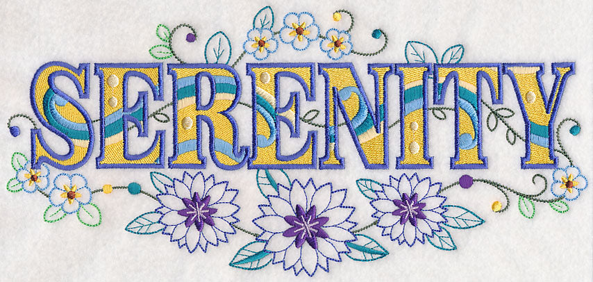 Serenity with Vintage Flower Fade