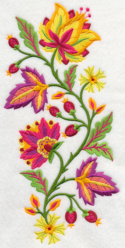 Jacobean Blazing Blooms Spray