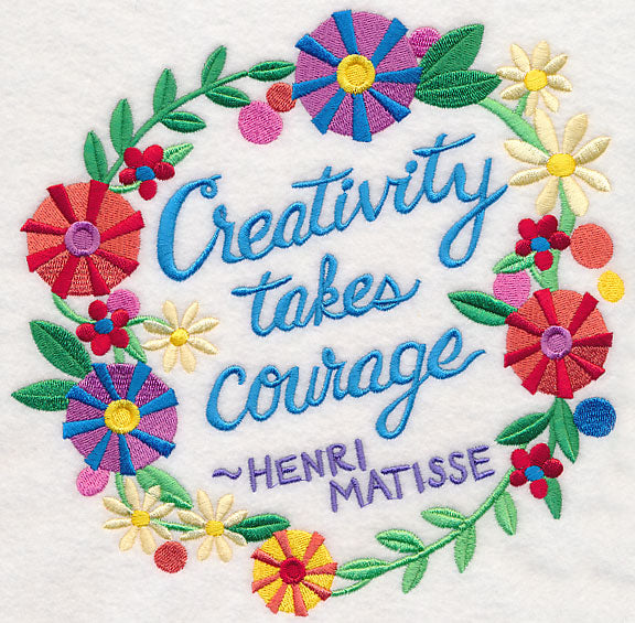 Creativity Takes Courage Wreath