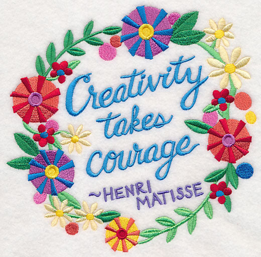 Creativity Takes Courage Wreath