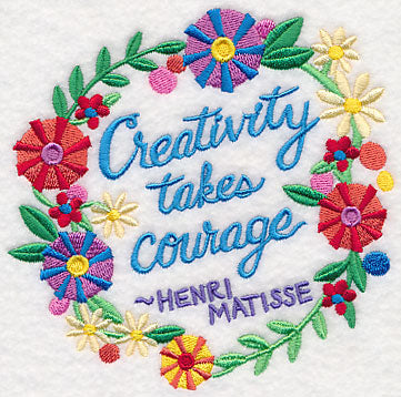 Creativity Takes Courage Wreath