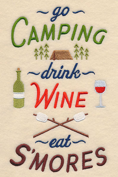 Camping Wine S'mores