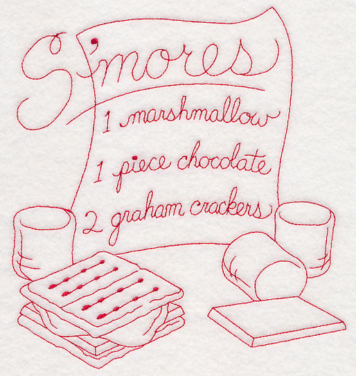 S'mores (Redwork)