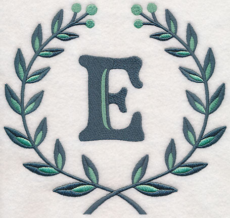 Laurel Letter E - 7 Inch