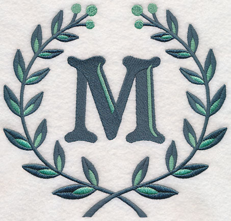 Laurel Letter M - 7 Inch