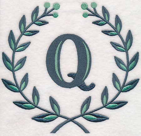 Laurel Letter Q - 7 Inch