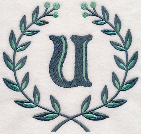 Laurel Letter U - 7 Inch