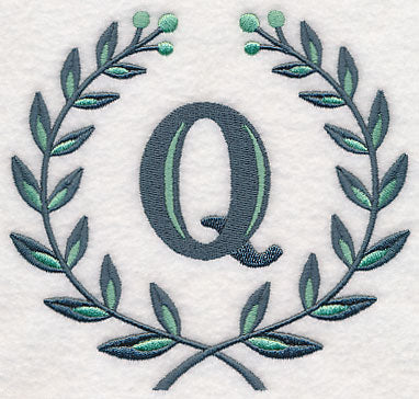 Laurel Letter Q - 7 Inch