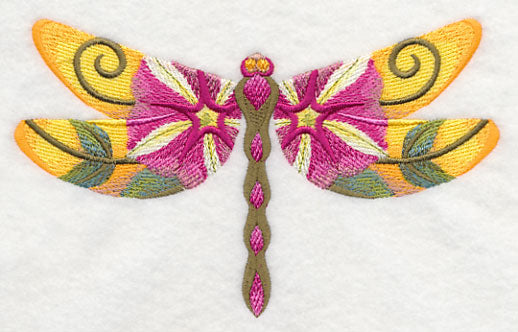 Petunia Dragonfly in Watercolor