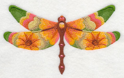 Cosmos Dragonfly in Watercolor