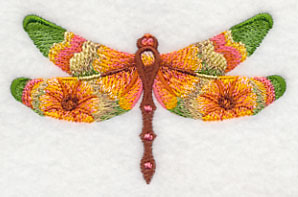 Cosmos Dragonfly in Watercolor