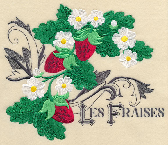 Strawberries and Baroque Flourish (French)
