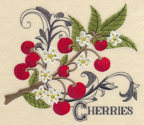 Cherries and Baroque Flourish