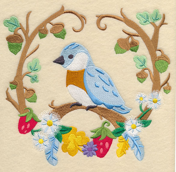 Storybook Bluebird Wreath