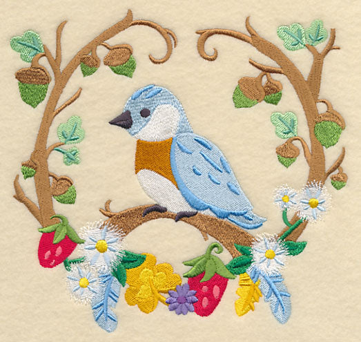 Storybook Bluebird Wreath