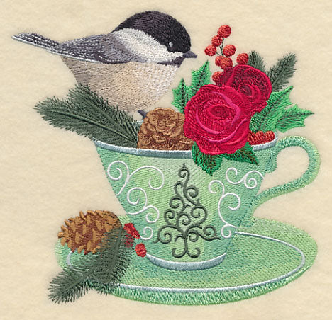 Chickadee and Christmas Tea