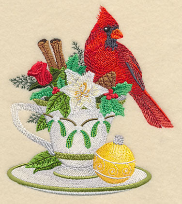 Cardinal and Christmas Tea