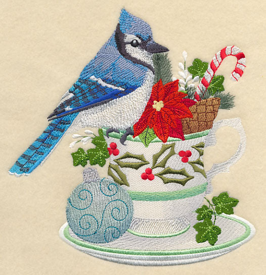 Blue Jay and Christmas Tea