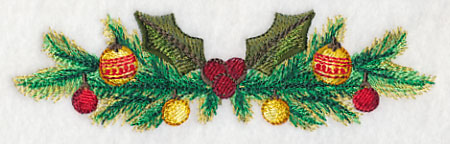 Christmas Ornaments Border in Watercolor