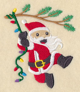 Christmas Lights and Santa