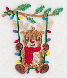 Christmas Lights and Rudolph