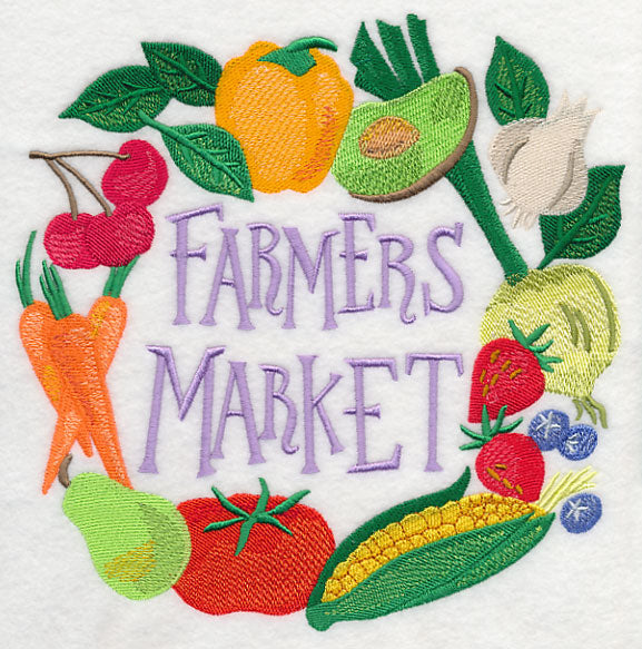 Farmers Market Vegetables in Watercolor