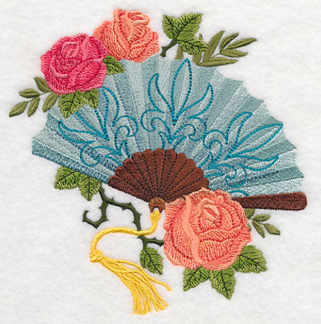 Jane's Fan with Roses