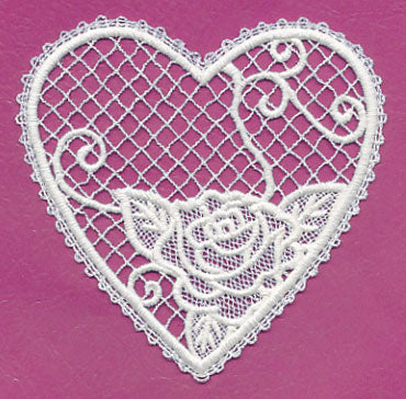 Heart and Roses 3 (Battenburg Lace)