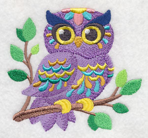 Flower Power Baby Owl