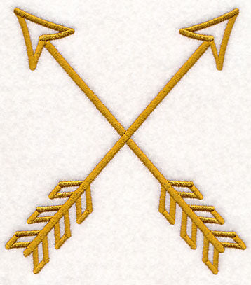 Crossed Arrows (Goldwork)