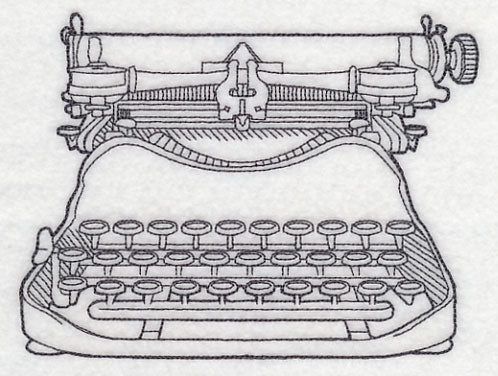 Typewriter Etching