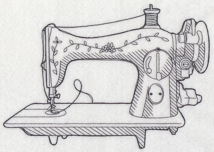 Sewing Machine Etching