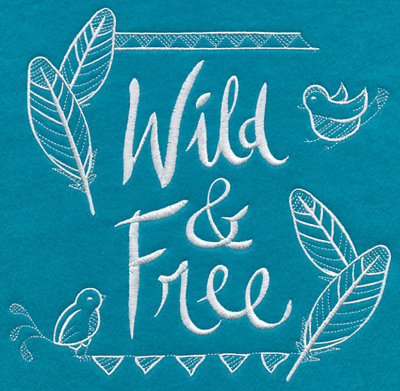 Wild and Free (Whitework)