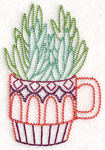 Cup o' Succulent - Senecio (Vintage)