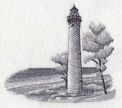 Little Sable Point Lighthouse Sketch (Michigan)
