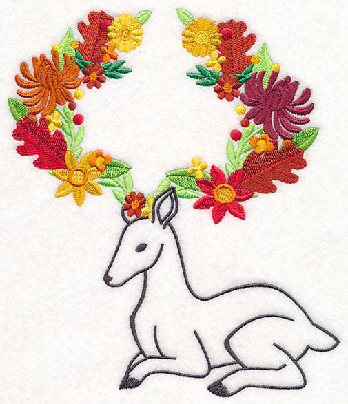 Flowery Forest Deer