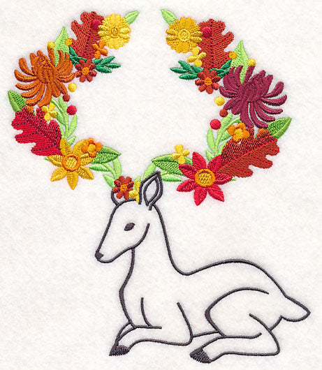 Flowery Forest Deer