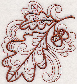 Doodle Oak Leaf