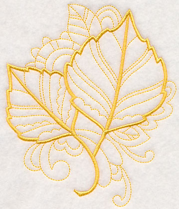 Doodle Birch Leaf