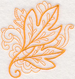Doodle Sassafras Leaf