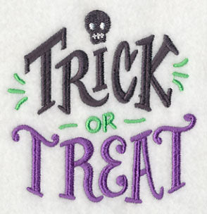 Trick or Treat with Skull