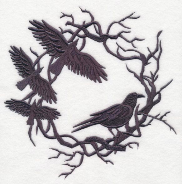 Creepy Crow Wreath